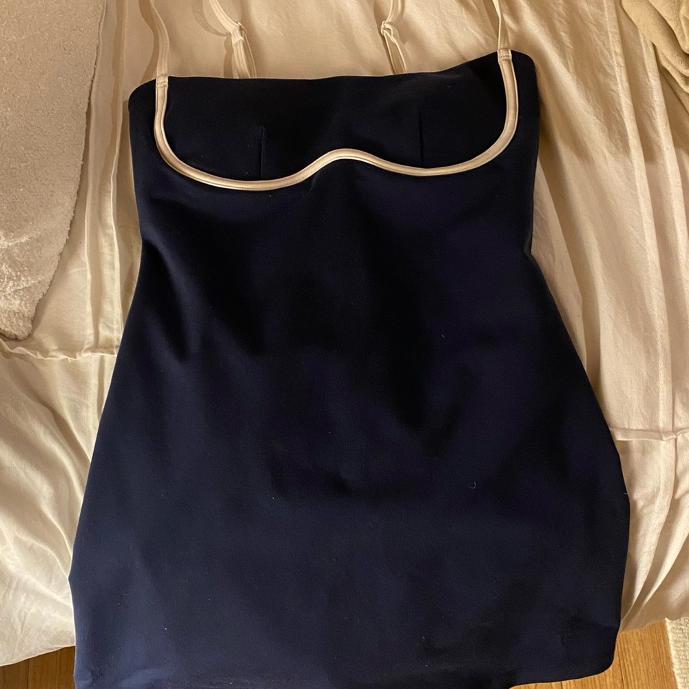 Alo Yoga Navy Airbrush Streamlined Dress - XS